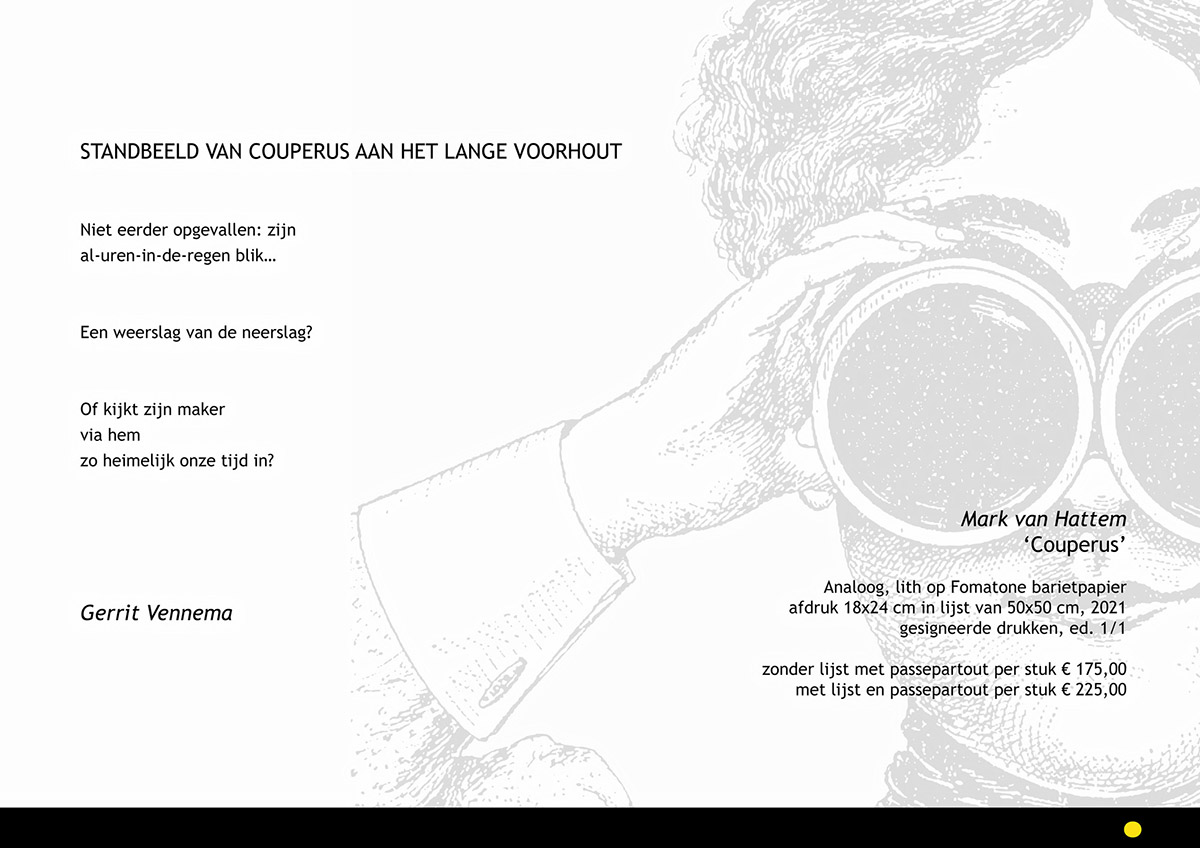 Mark van Hattem, gedicht van Gerrit Vennema