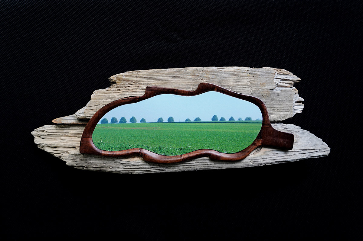 Rob Chevallier, Bomen in blad, Dilkrath, foto op drijfhout