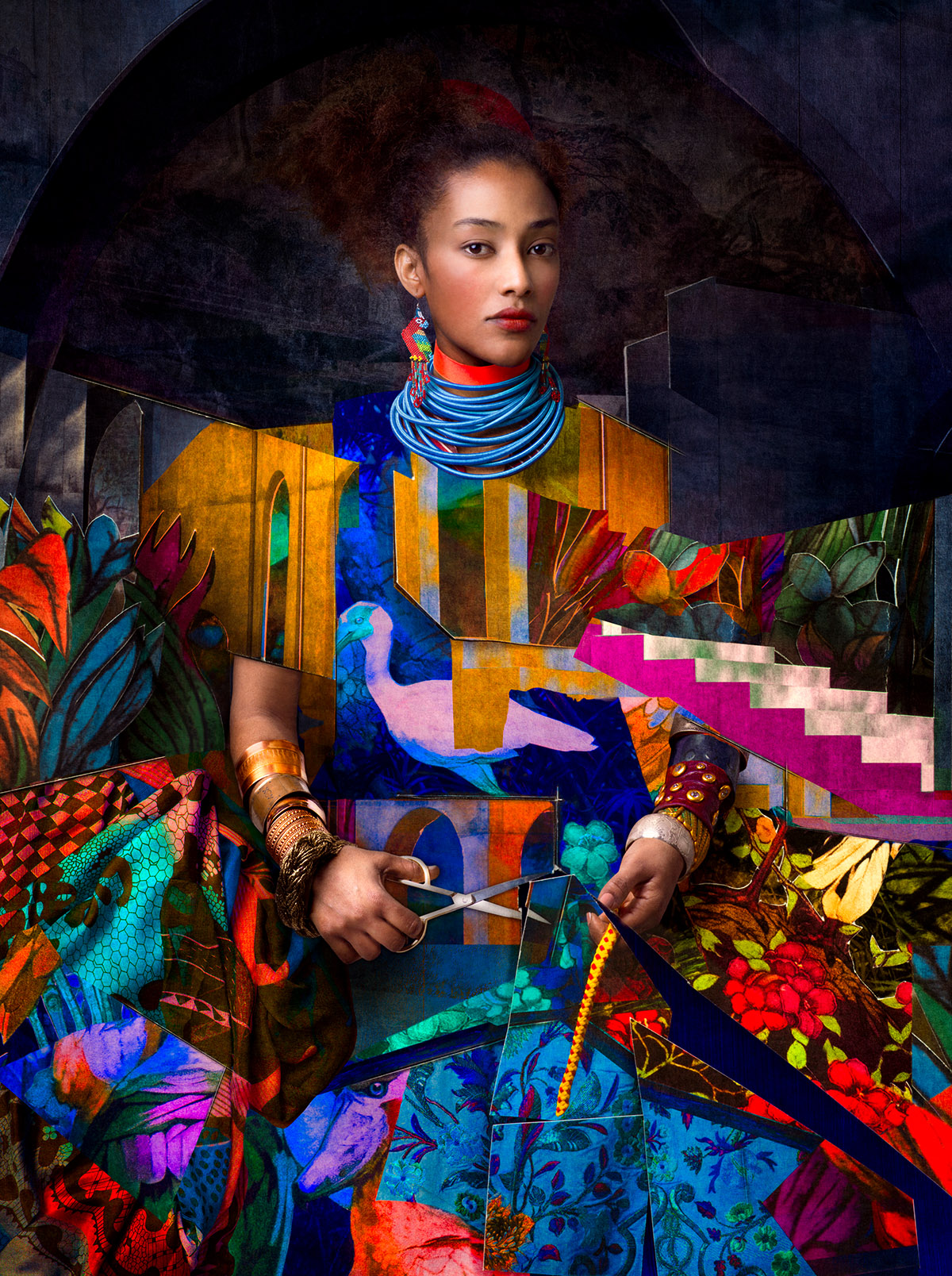 Cooper & Gorfer, Utopia, Yohana Holding Scissors