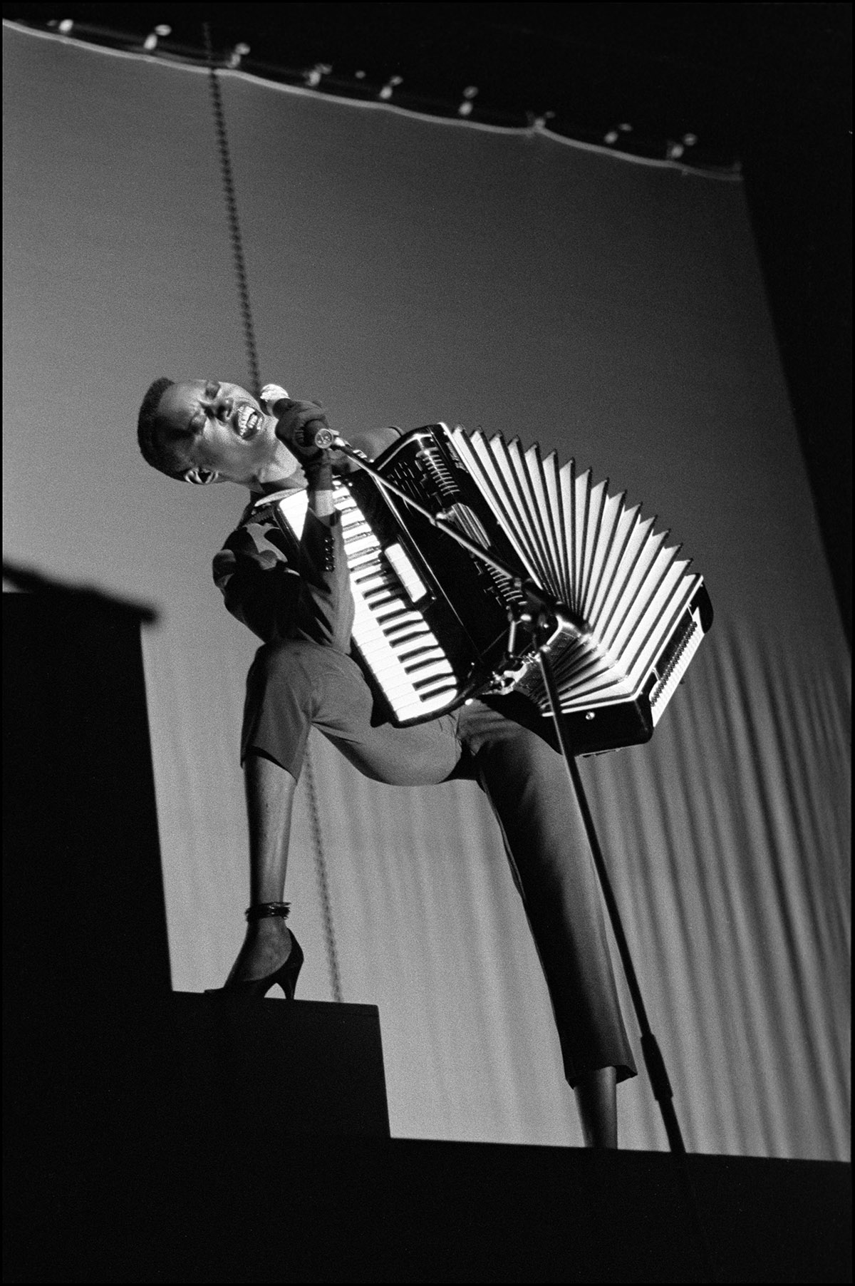David Corio, Grace Jones, Drury Lane Theatre, London, UK, 1981