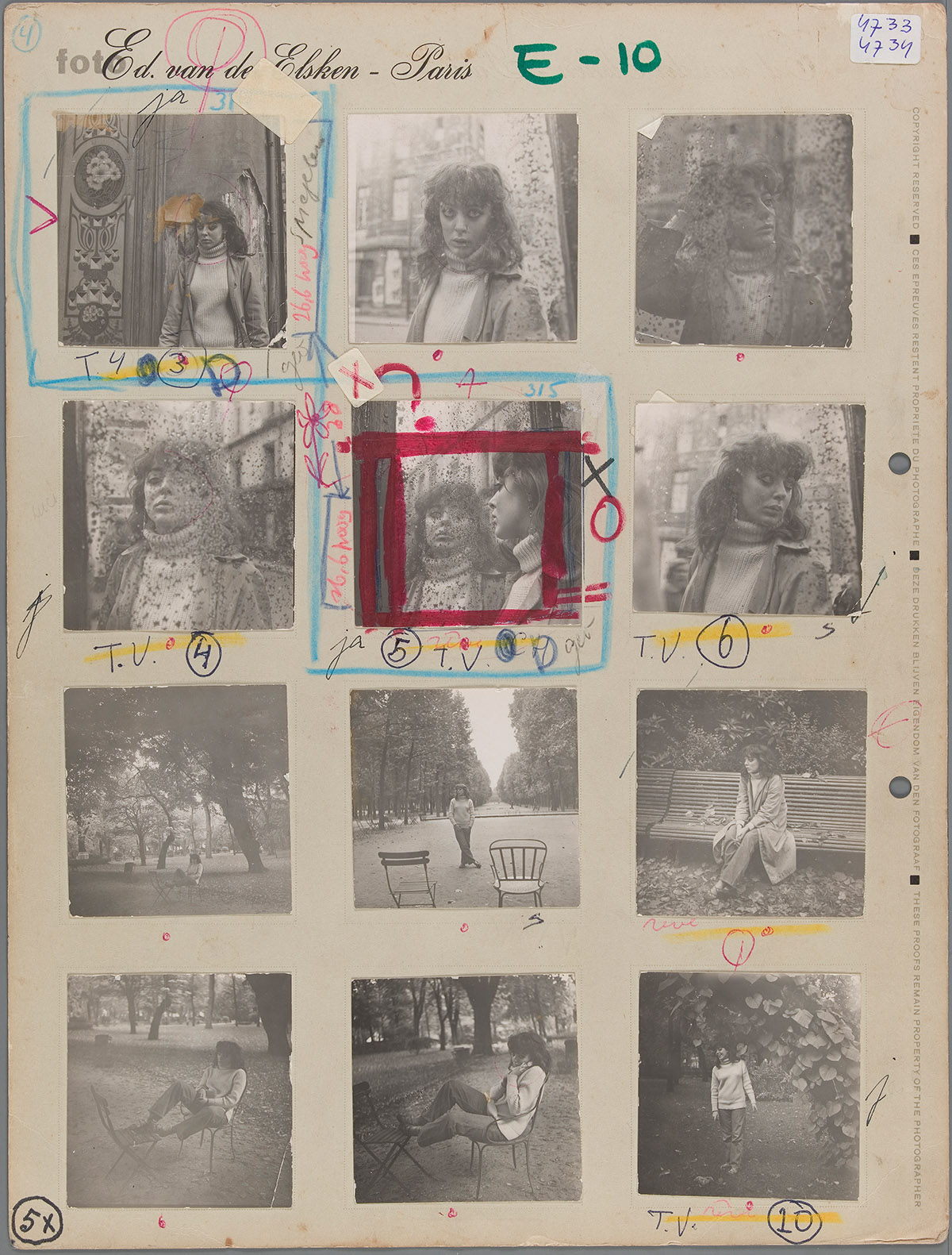 Ed van der Elsken, contactvel met Vali Myers, Parijs, 1950-1953. Nederlands Fotomuseum. Rotterdam, erven Ed van der Elsken/Nederlands Fotomuseum