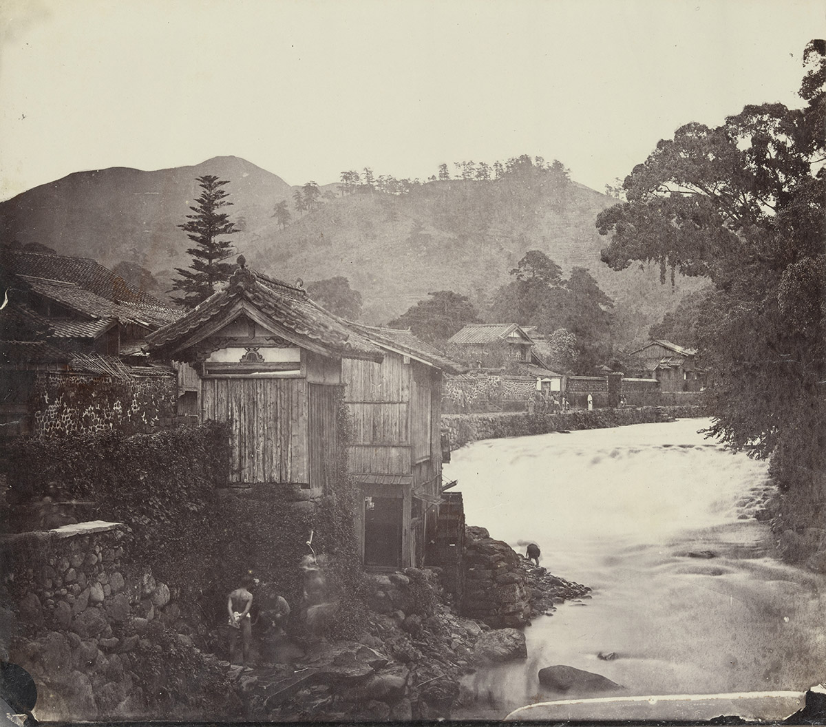 Vue dans la ville de Nagasaki, 1865-1866, Hikoma Ueno / Collectie Het Scheepvaartmuseum, Amsterdam