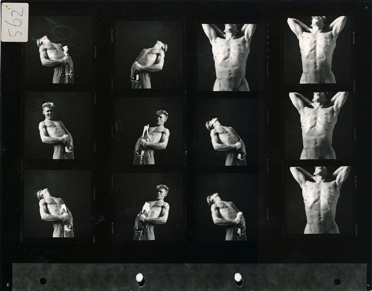 Erwin Olaf, Squares, Joy, 1985, contact sheet, Estate Erwin Olaf, courtesy Galerie Ron Mandos Amsterdam