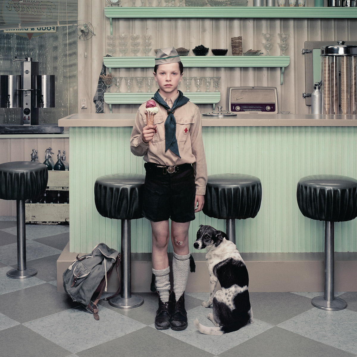 Erwin Olaf, Rain, The Ice Cream Parlor, 2004, Estate Erwin Olaf, courtesy Galerie Ron Mandos Amsterdam