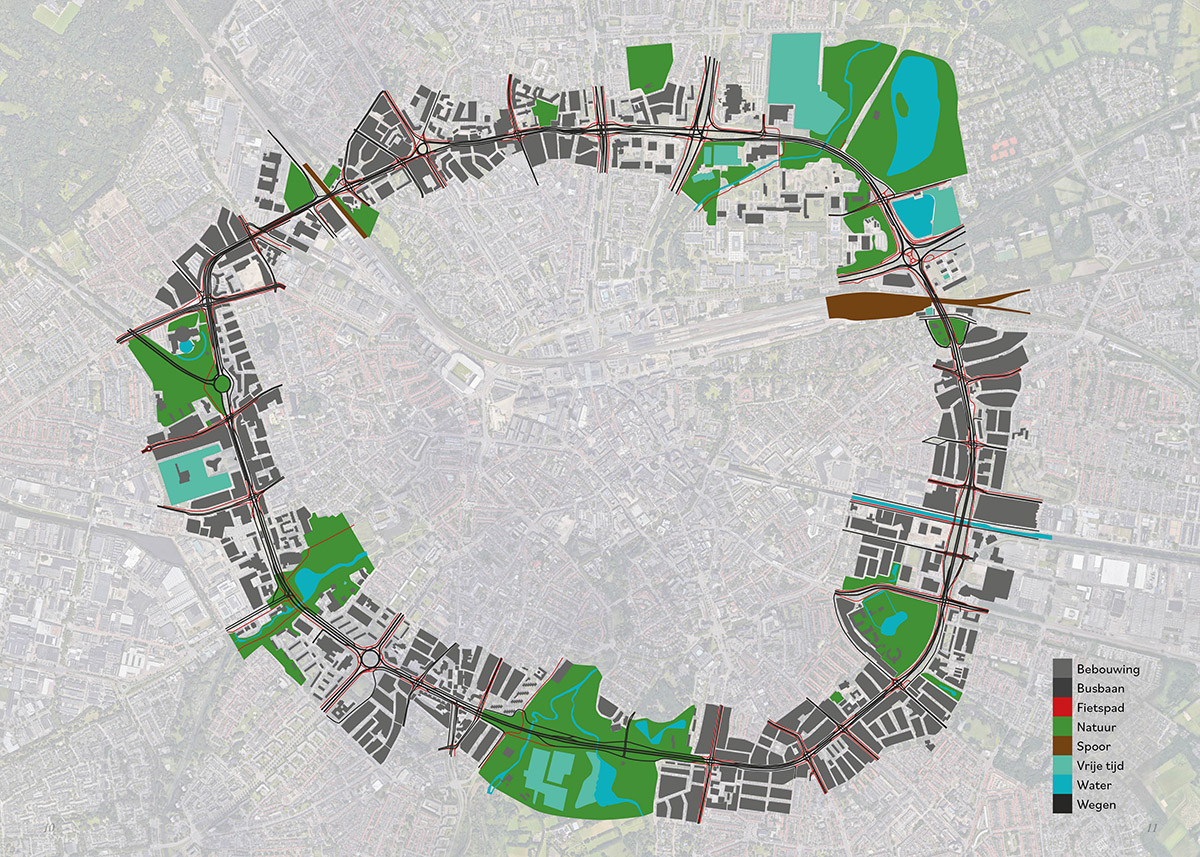 Jasper Scheffers, De Rondweg, 10 jaar de verschillen in beeld, Kaart Rondweg