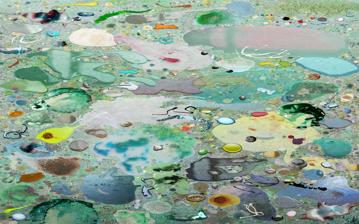 Ruud van Empel, Pollution #5, Archival pigment print with epoxy, 135 x 216 cm, edition of 7, 2021Ruud van Empel, Mood #6, Archival pigment print mounted to dibond and framed, 70 x 50 cm, edition of 10, 2016