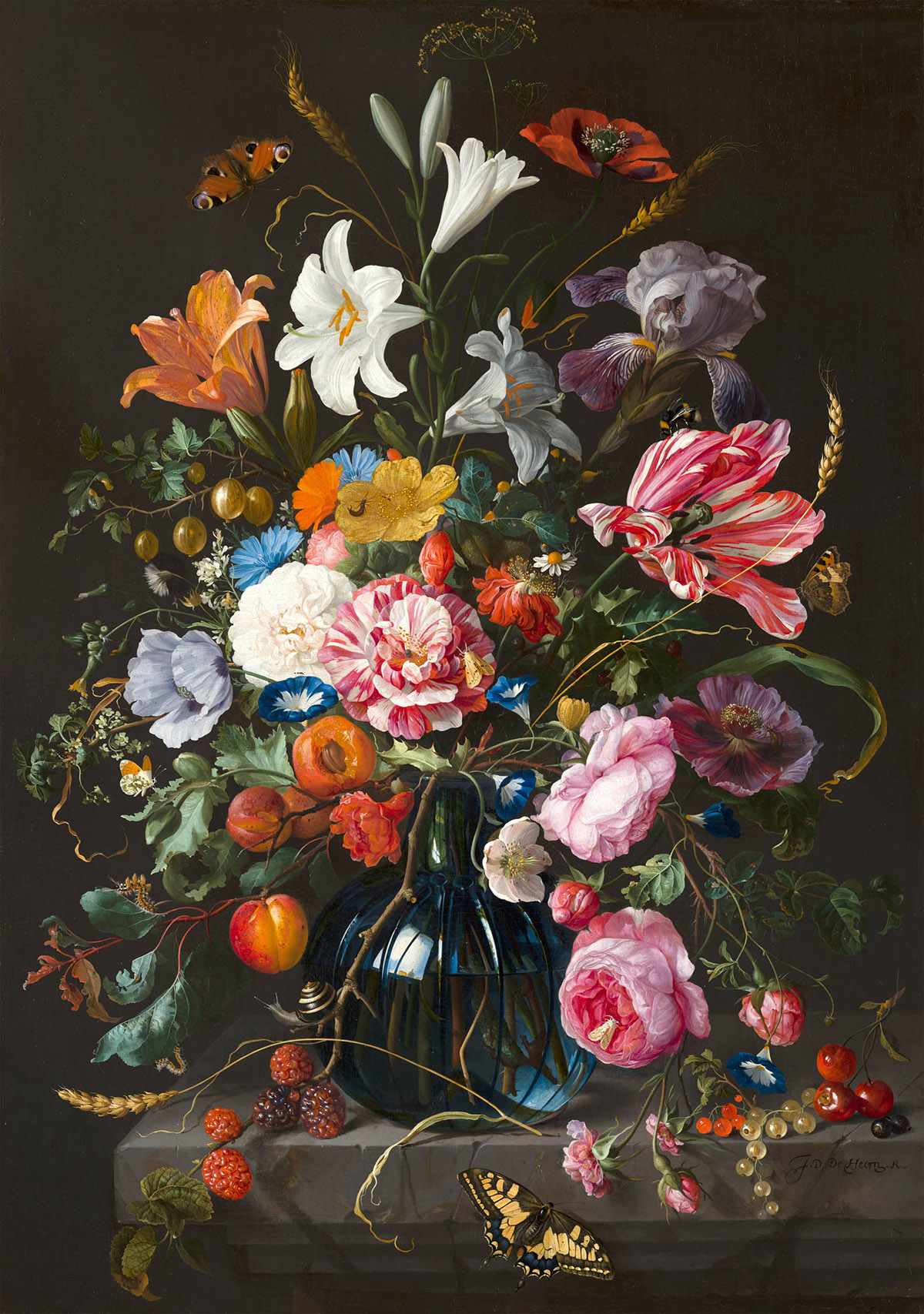 Jan Davidsz de Heem, Vaas met bloemen, Mauritshuis