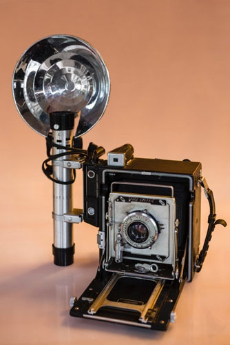 Speedgrapic camera Ed van der Elsken, collectie Koos Breukel, 2010