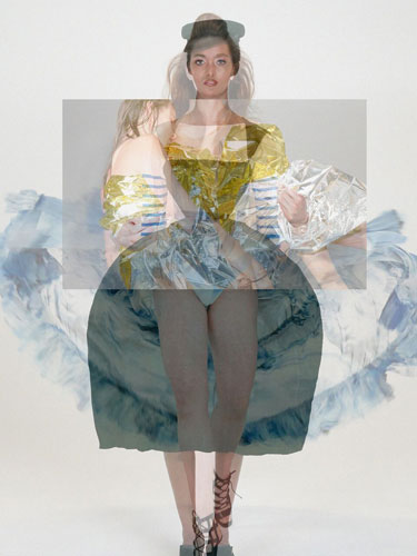 Koen Hauser, All is not lost, courtesy The Ravestijn Gallery, wardrobe styling: Xaviera Aubri, hair and make-up: Yokaw, Angelique Hoorn Management / dresses: Jean Paul Gaultier / Roberto Cavalli