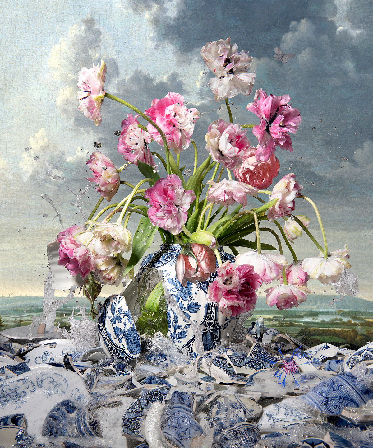 Hans Withoos, Delftware Explosion, 2025