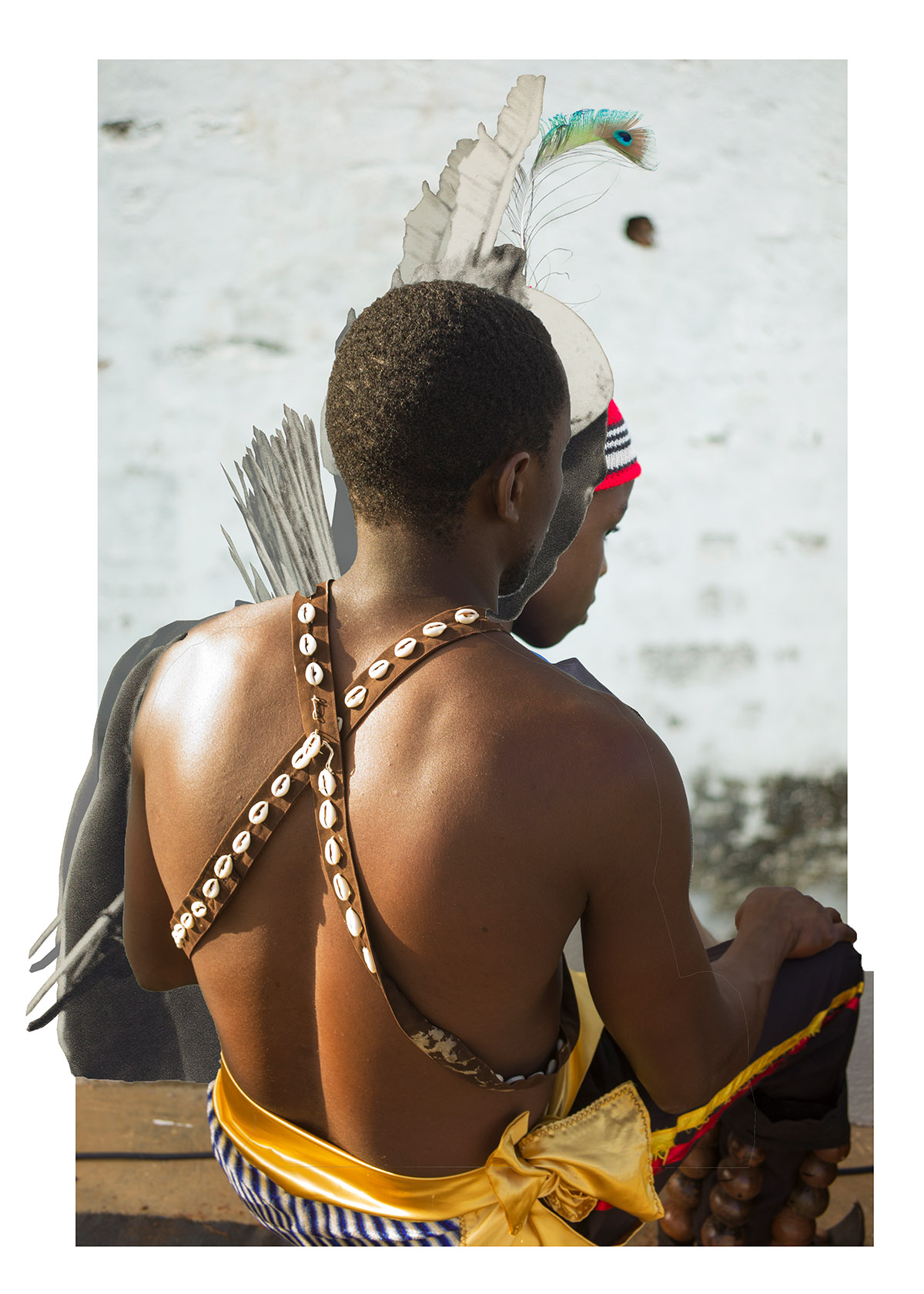 24Freetown, Sierra Leone, 1934-2022. Digitale collage samengesteld uit twee uitzichten vanaf Mount Aureol in Freetown, Sierra Leone. De ene werd gefotografeerd door Paul Julien in 1934, de andere in 2022. Recente foto en collage Andrea Stultiens