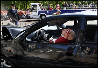 Pim Ras, GNF 2009, vakjuryprijs, de foto van het Koninginnedagdrama in Apeldoorn