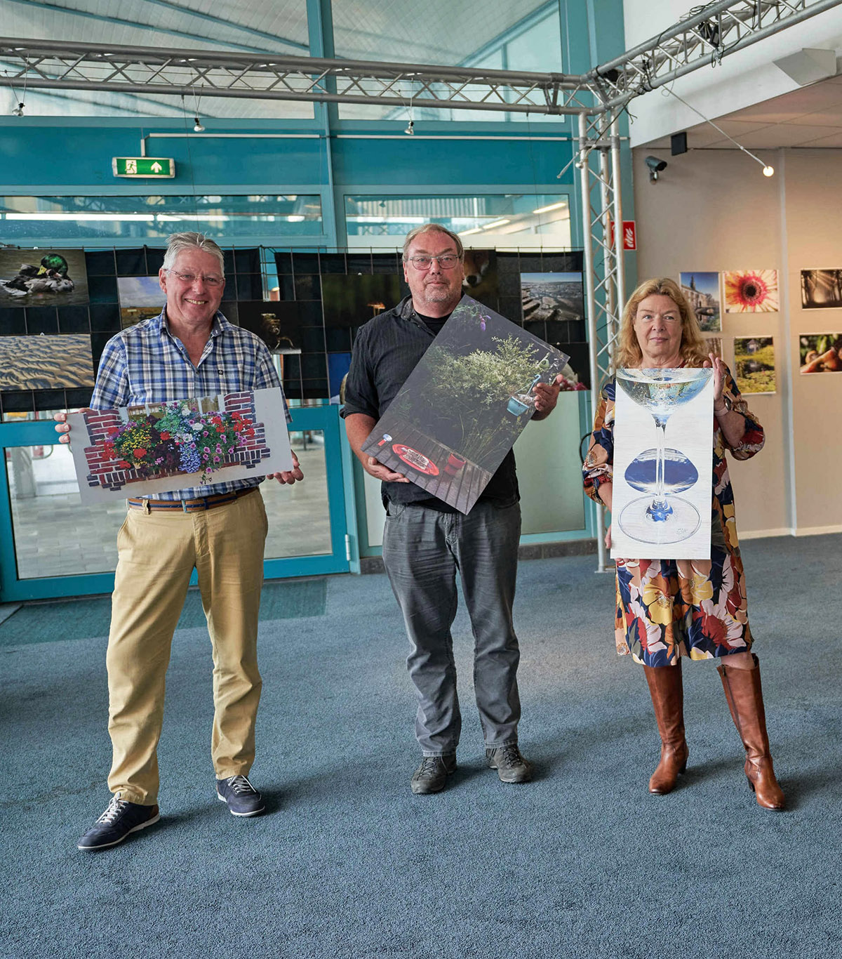 v.l.n.r. Hans van der Kroft, Harry Huider en Marjan de Lang (foto: Ken Phelan)